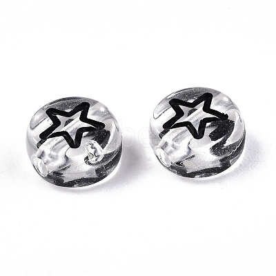 Transparent Acrylic Beads X-TACR-N010-002B-1