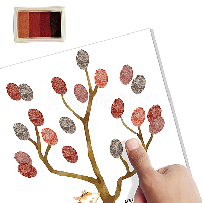 Canvas Fingerprint Painting DIY-WH0466-020-1