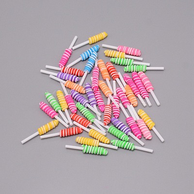 Polymer Clay Beads CLAY-TAC0003-03-1