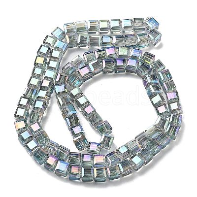 Electroplate Glass Beads Strands EGLA-H108-01A-FR01-1