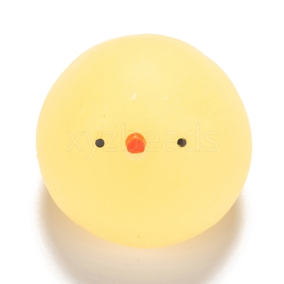 Chick Shape Stress Toy AJEW-H125-16-1