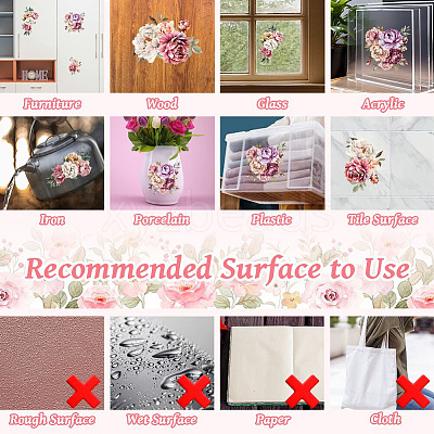 3 Sheets 3 Styles PVC Waterproof Decorative Stickers DIY-WH0404-593-1
