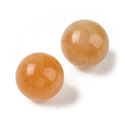 Natural Topaz Jade No Hole Sphere Beads G-K353-04B-17-1