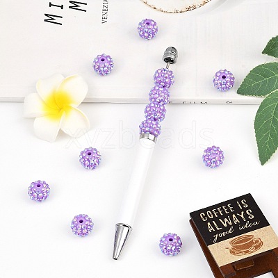 AB-Color Resin Rhinestone Beads RESI-S315-12x14-10-1