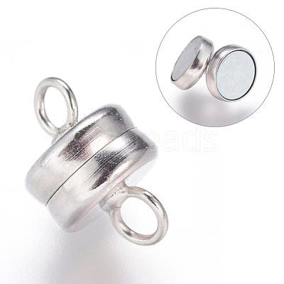 Brass Magnetic Clasps with Loops KK-P114-07P-1