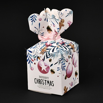 Christmas Theme Paper Fold Gift Boxes CON-G012-03A-1