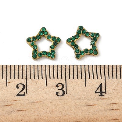 304 Stainless Steel Rhinestone Cabochons STAS-A057-04G-E01-1