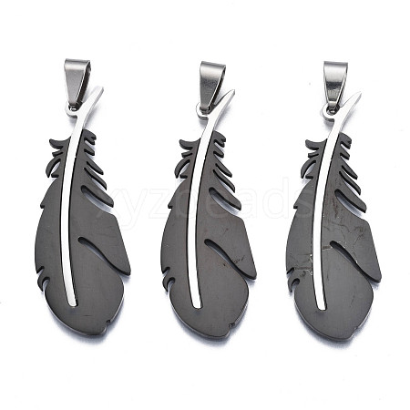 Ion Plating(IP) 201 Stainless Steel Pendants STAS-T044-283G-1