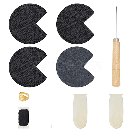 Cowhide Leather DIY Bag Corner Repair Kits PURS-WH0002-031A-1