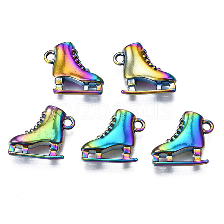 Rainbow Color Alloy Pendants PALLOY-N156-148-NR-1