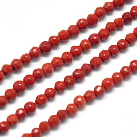 Natural Red Jasper Beads Strands X-G-J002-22-1