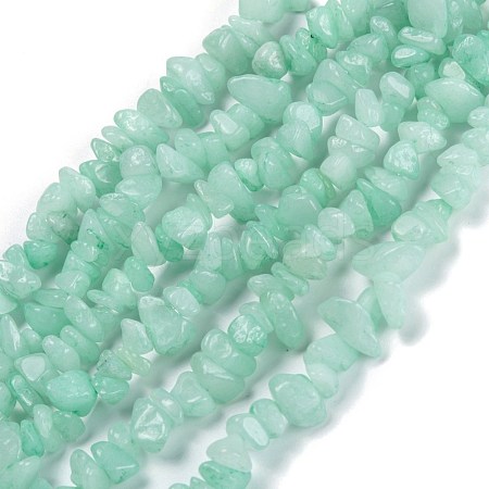 Dyed Natural Amazonite Beads Strands G-F703-08-1