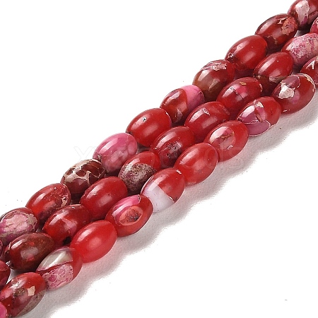 Synthetic Regalite/Imperial Jasper/Sea Sediment Jasper Beads Strands G-F765-J01-01-1