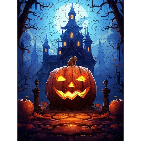 Halloween Theme Wooden Puzzles PW-WGC1D61-05-1