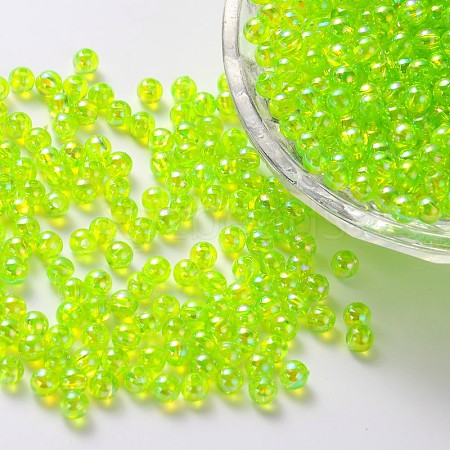 Eco-Friendly Transparent Acrylic Beads X-PL731-4-1