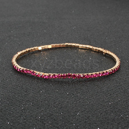 Alloy Rhinestone Cup Chain Bracelets for Women WG1E62A-04-1