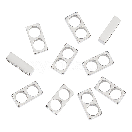 Unicraftale 10Pcs 304 Stainless Steel Slide Charms STAS-UN0043-63-1