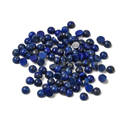 Dyed Natural Lapis Lazuli Dome/Half Round Cabochons G-G037-01C-03-1