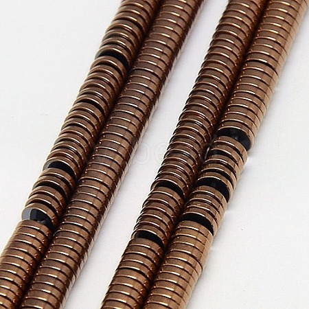 Electroplate Non-magnetic Synthetic Hematite Beads Strands G-J164A-2mm-01-1