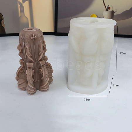Flower Shape Silicone Candle Molds CAND-PW0009-03C-1