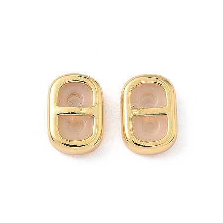 Brass Silicone Slide Charms KK-C099-06A-G-1