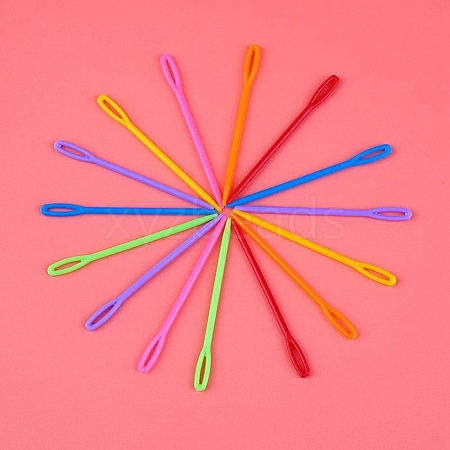 100Pcs Plastic Yarn Knitting Needles KY-H010-05A-1