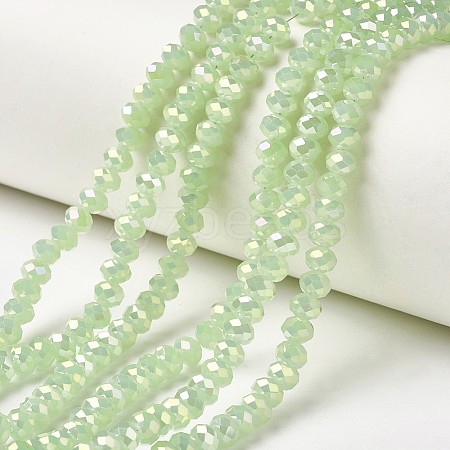 Electroplate Glass Beads Strands EGLA-A034-J6mm-T03-1