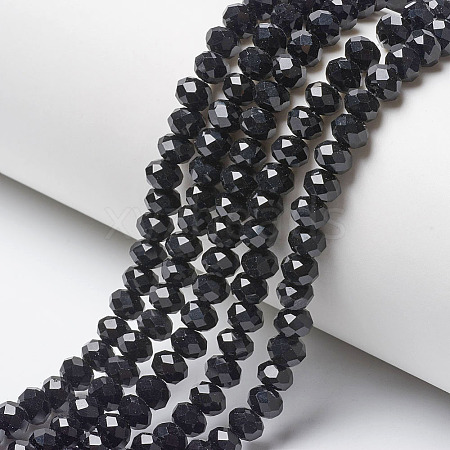 Opaque Solid Color Glass Beads Strands X1-EGLA-A034-P4mm-D18-1