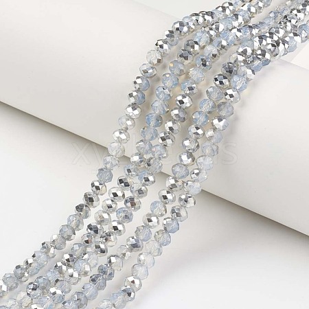 Electroplate Glass Beads Strands EGLA-A034-J4mm-M05-1
