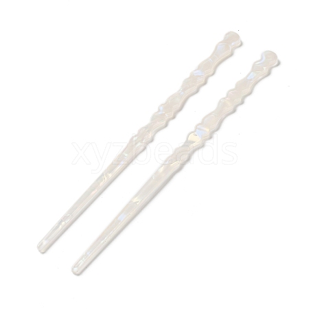 Opaque Acrylic Hair Sticks OHAR-C011-02C-1