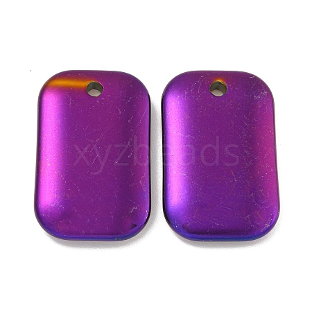 Electroplated Synthetic Non-Magnetic Hematite Pendants G-C136-05B-1