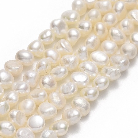 Natural Cultured Freshwater Pearl Beads Strands PEAR-A005-08-01-1