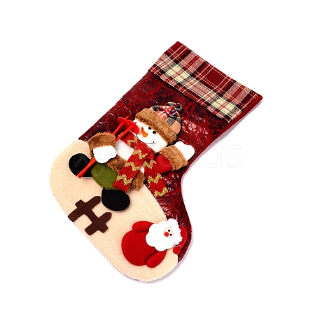 Christmas Socks Gift Bags HJEW-SZC0003-01C-1