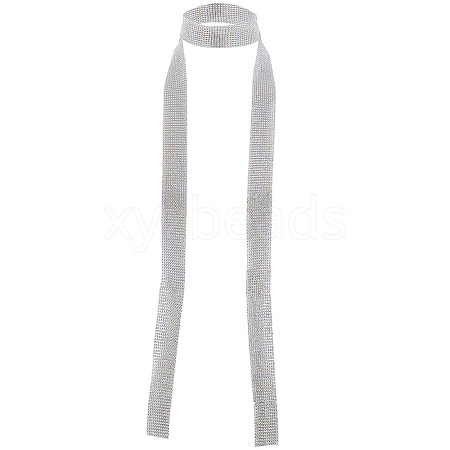 Alloy Paillette Chain NecklacesA NJEW-WH20002-06S-1