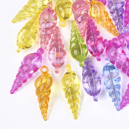 Transparent Acrylic Pendants TACR-S133-073-1