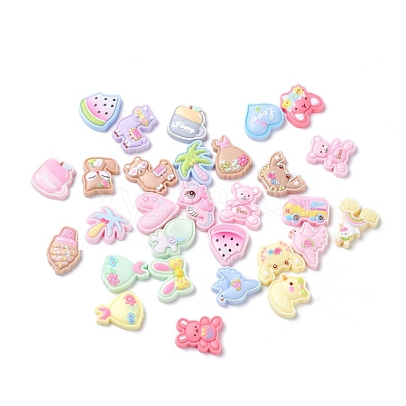 Cute Plastic Cabochons X-CRES-K009-01-1