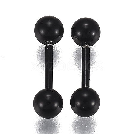 304 Stainless Steel Ball Stud Earrings EJEW-H113-02EB-C-1