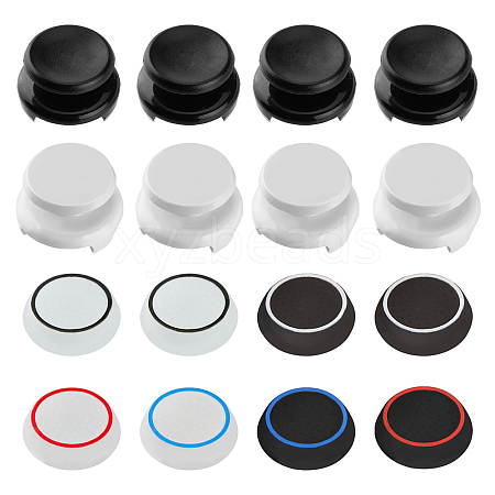 SUPERFINDINGS 16Pcs 8 Style Plastic & Silicone Joystick Cap AJEW-FH0002-86-1