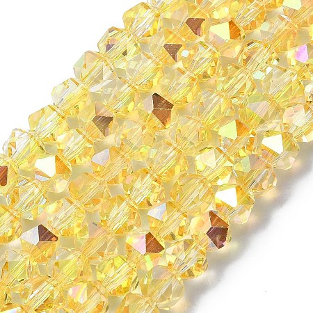 Electroplate Glass Beads X-EGLA-L018-B-AB06-1