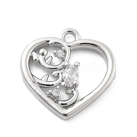 Brass Micro Pave Cubic Zirconia Pendants LS-KK-H511-01P-04-1