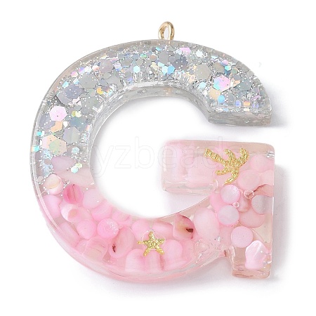 Resin Pendants RESI-B029-01P-G-1