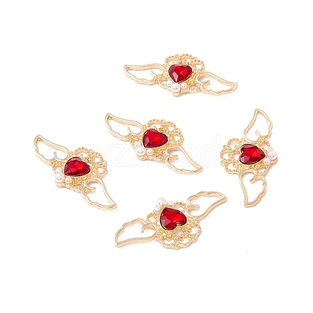 Rack Plating Alloy Rhinestone Pendants LS-FIND-G016-02G-03-1