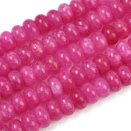 Dyed Natural White Jade Beads Strands G-G107-A38-01-1