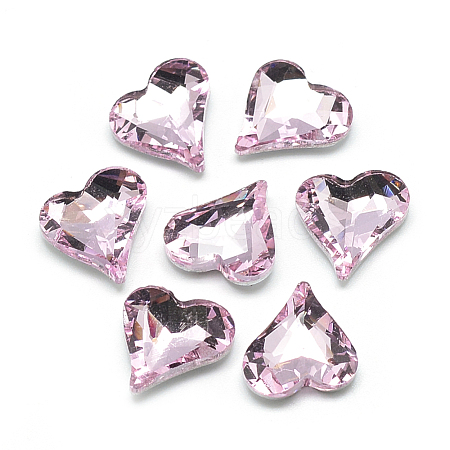 Pointed Back Glass Rhinestone Cabochons RGLA-T031-12x13mm-03-1