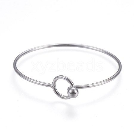 304 Stainless Steel Bangles BJEW-F354-11P-1