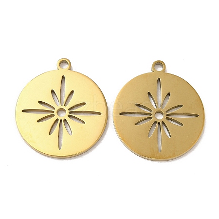 Ion Plating(IP) 304 Stainless Steel Pendants STAS-L020-002G-1