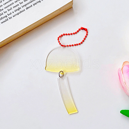 Gradient Color Transparent Acrylic Keychain Blanks ZXFQ-PW0003-15C-01-1