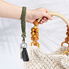 Globleland 6Pcs 6 Colors Cotton Braided Wristlet Straps KEYC-GL0001-14-4