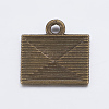 Tibetan Style Alloy Mail Charms EA10712Y-AB-3