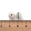 Brass Micro Pave Cubic Zirconia Beads KK-C071-08S-01-3